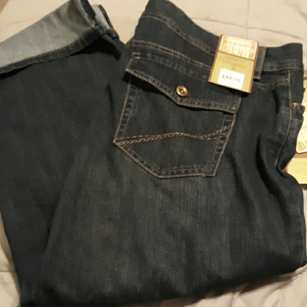 Brand new dark  denim capris